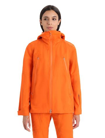 Dámské Bundy Icebreaker Shell+™ Merino S Kapucí Oranžové | CZ 1294CTVE